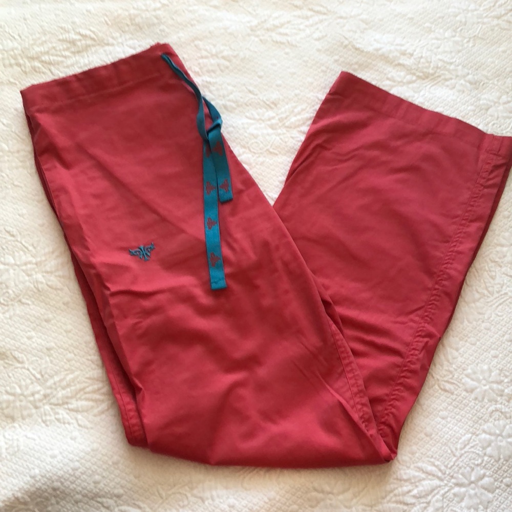 Med Couture Scrub Bottom Pants XS Salmon Color